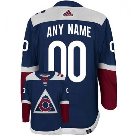 Colorado Avalanche Dresy Personalizované Adidas Navy Třetí Authentic - Pánské